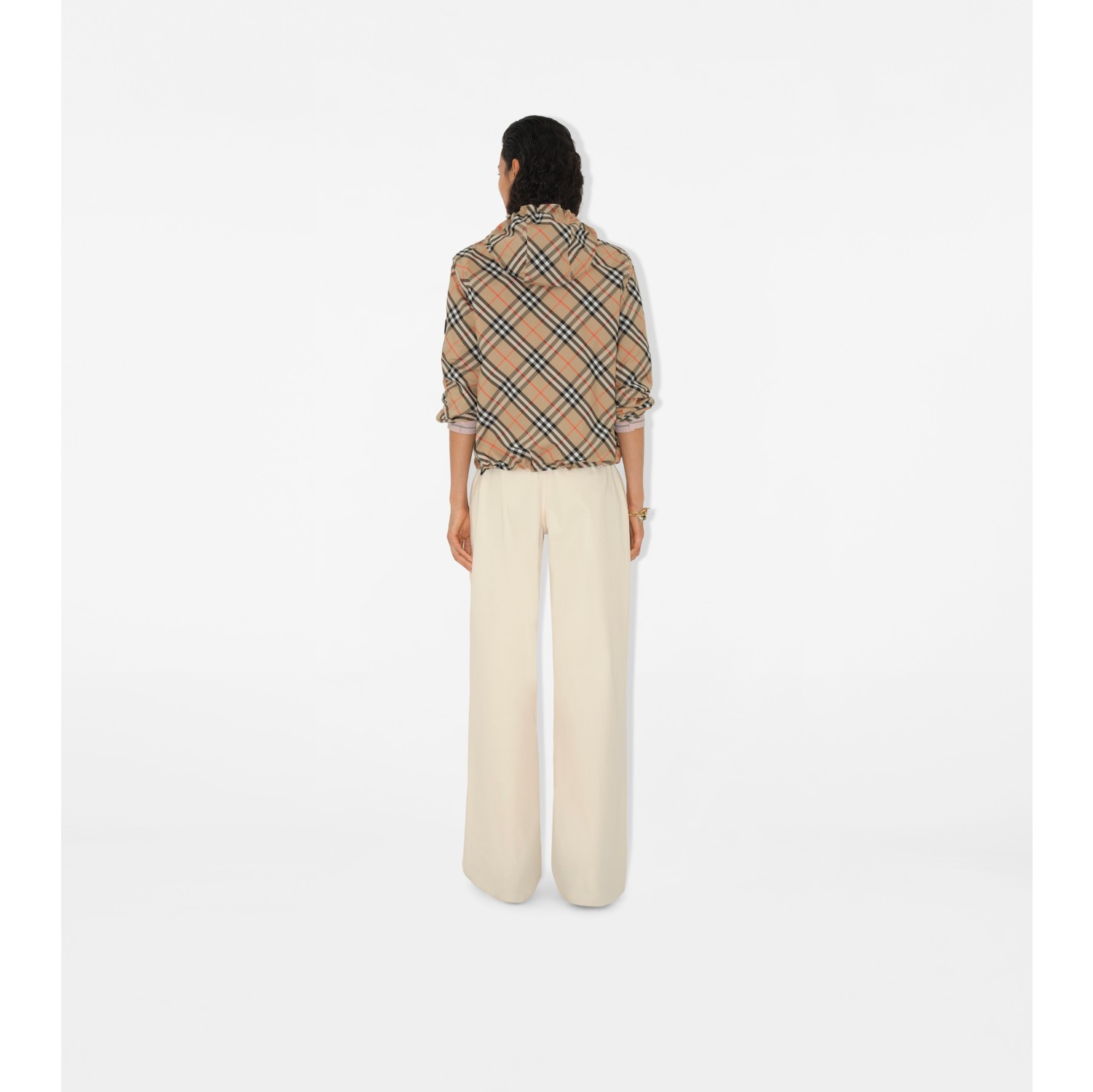 Check Hooded Jacket