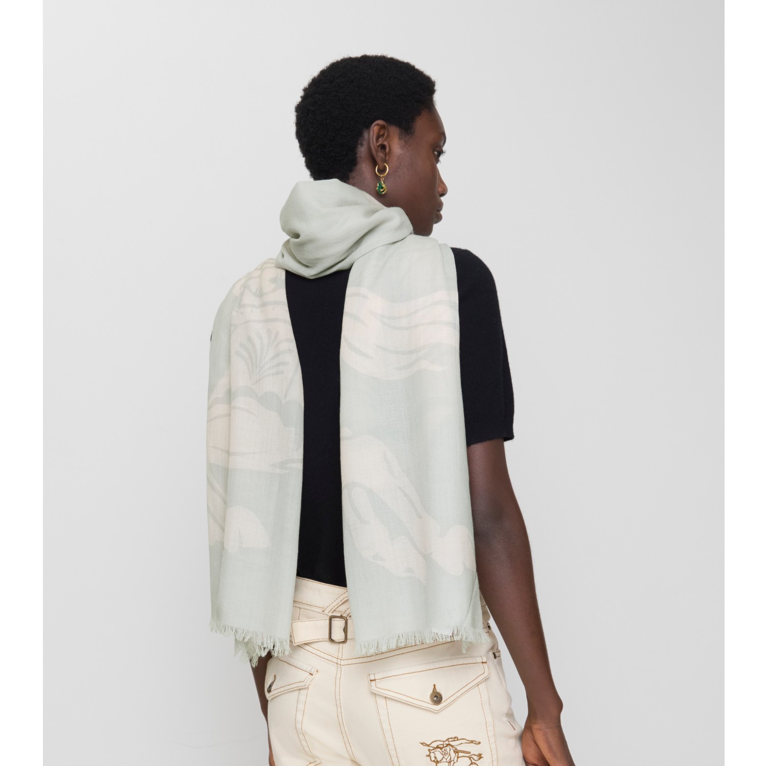 Wide EKD Wool Scarf