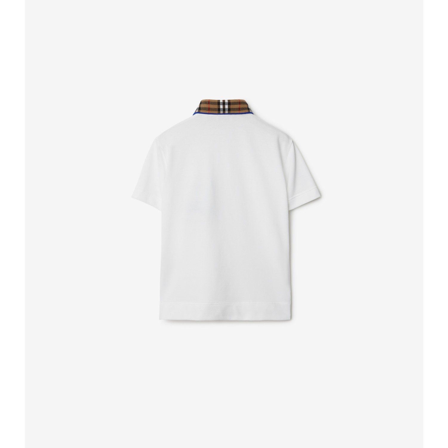 Check Collar Cotton Polo Shirt in | Burberry® Official
