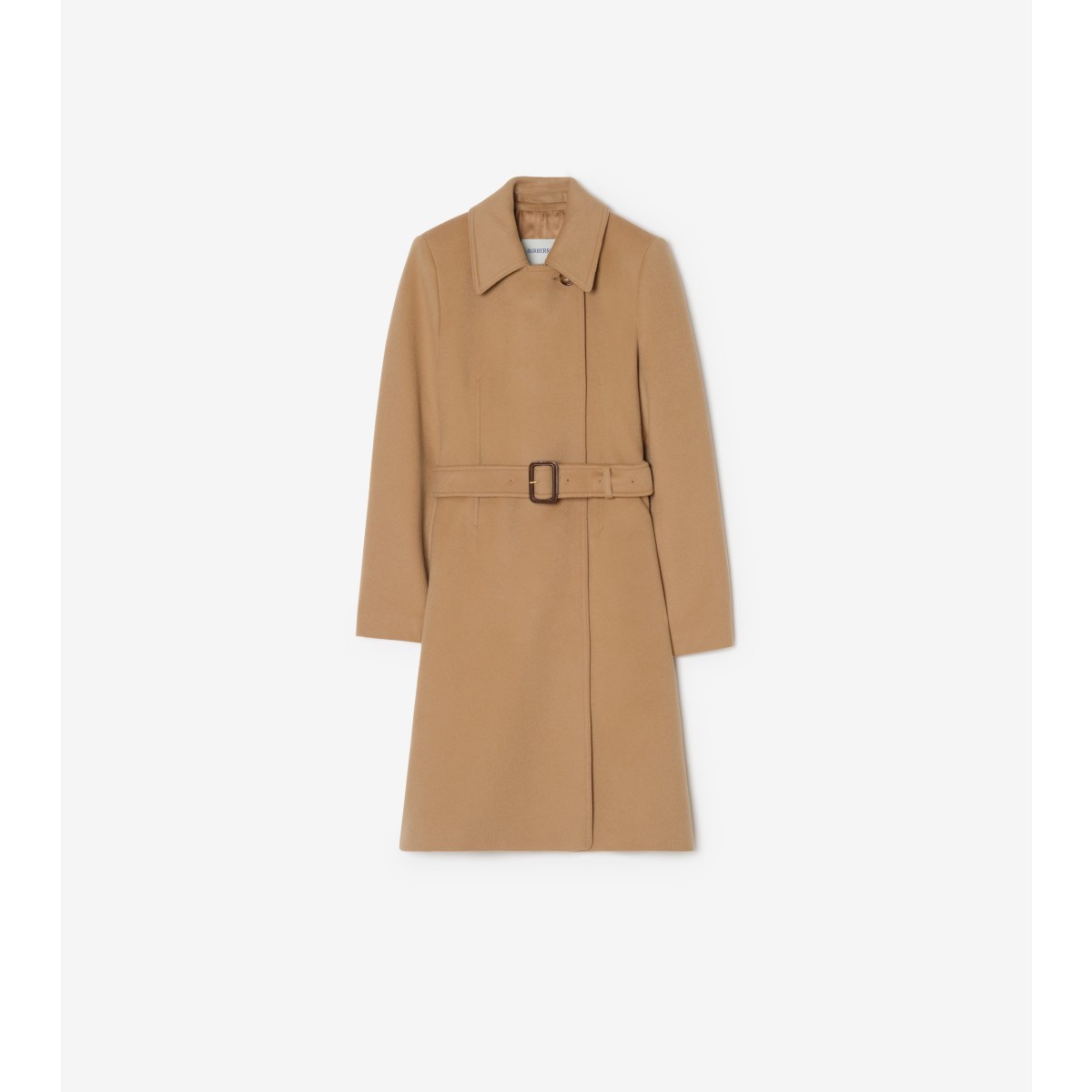  Check Wool Cashmere Tailored Coat