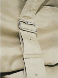 Image of Burberry Trench Coat with Silver Buckle