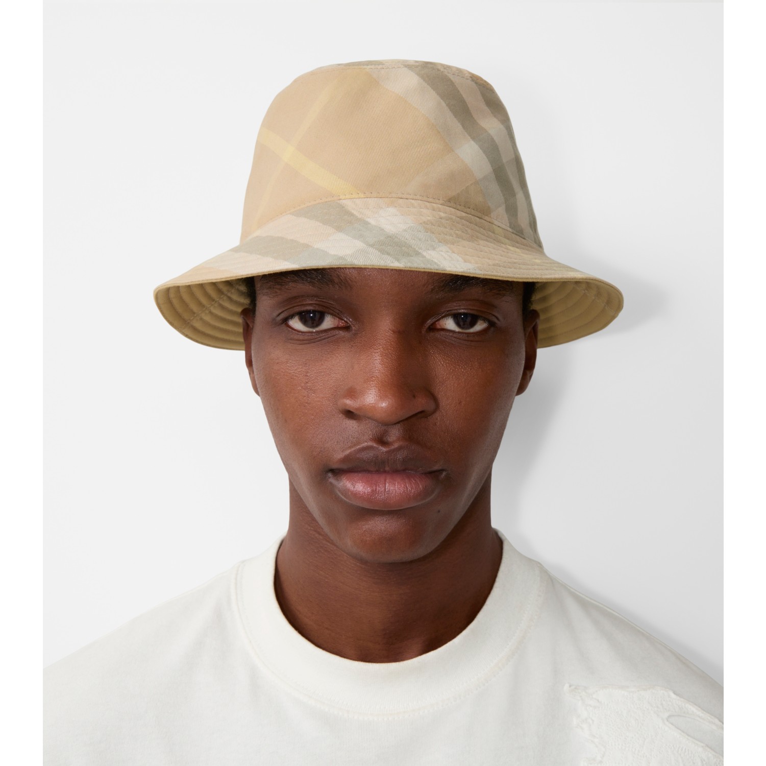 Reversible Cotton Blend Bucket Hat