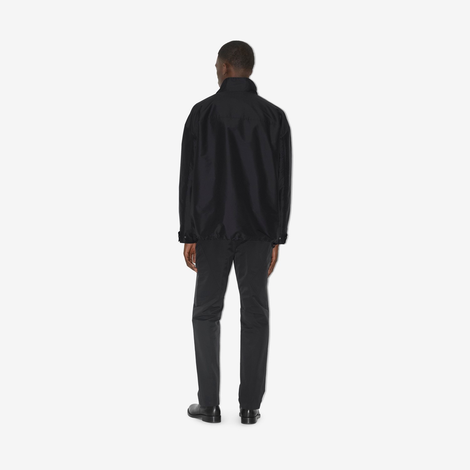 EKD Embroidered Nylon Jacket in Black - Men | Burberry® Official