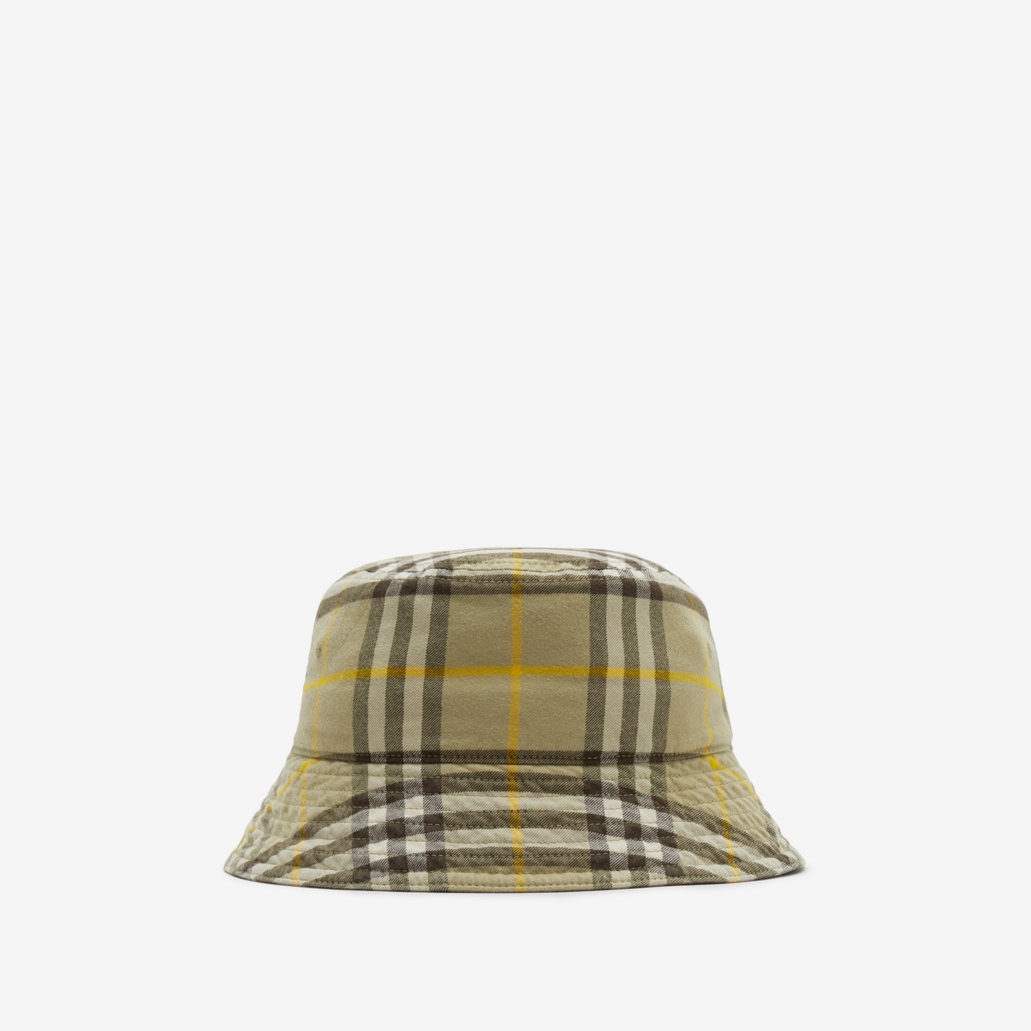 Check Cotton Bucket Hat in Hunter | Burberry® Official