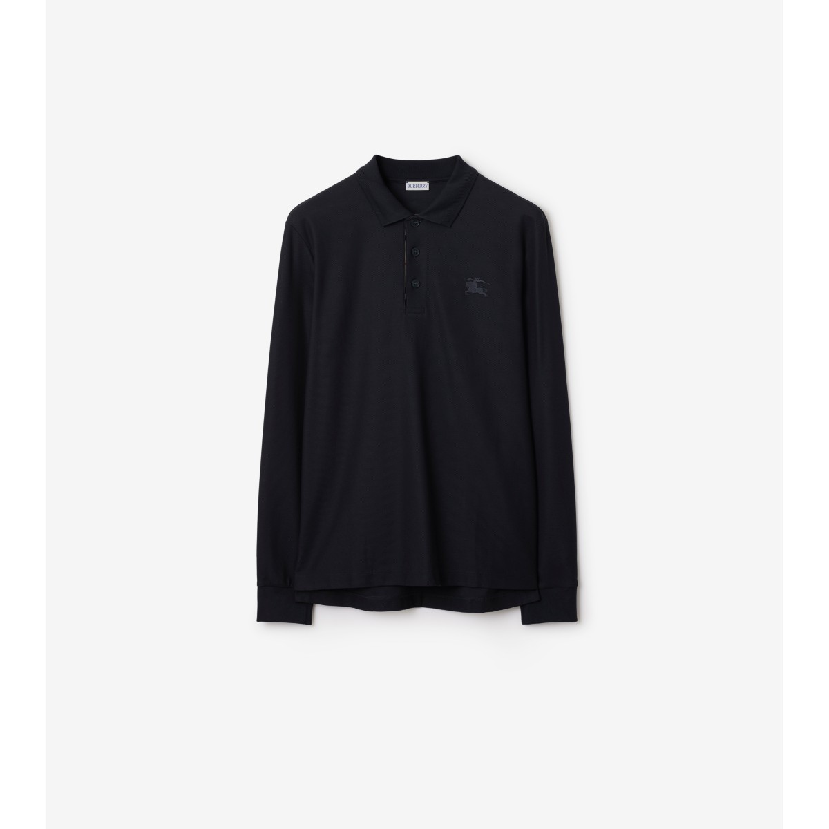  Check Long-sleeve Polo Shirt