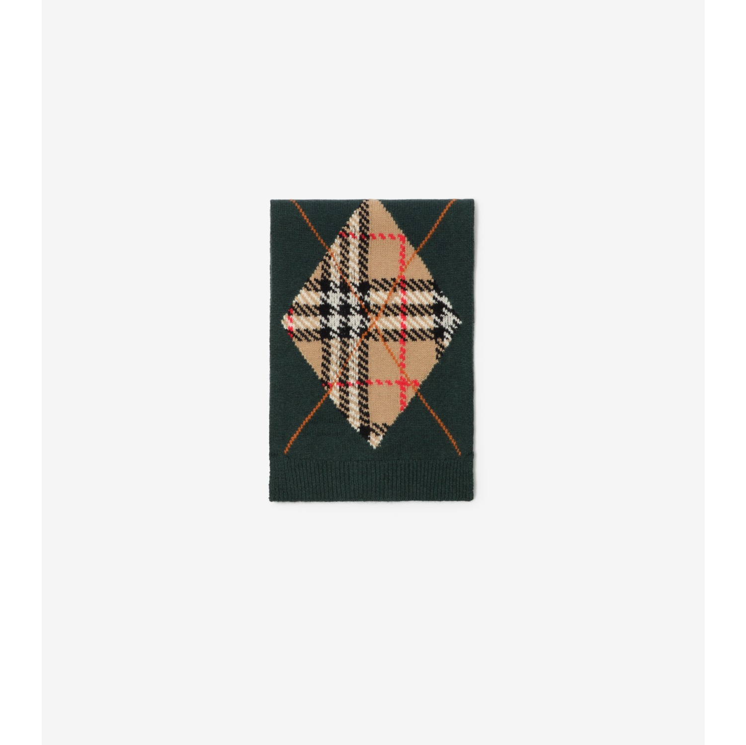 Argyle Wool Cashmere Scarf