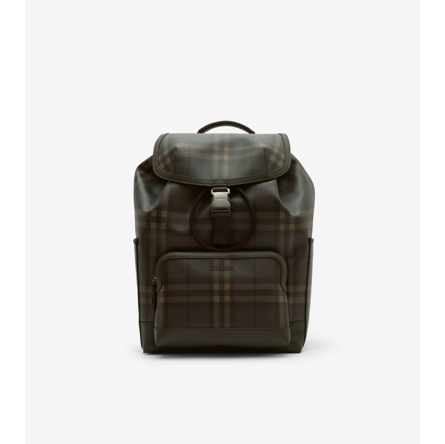 Rucksack „City“ in Check mit Clip