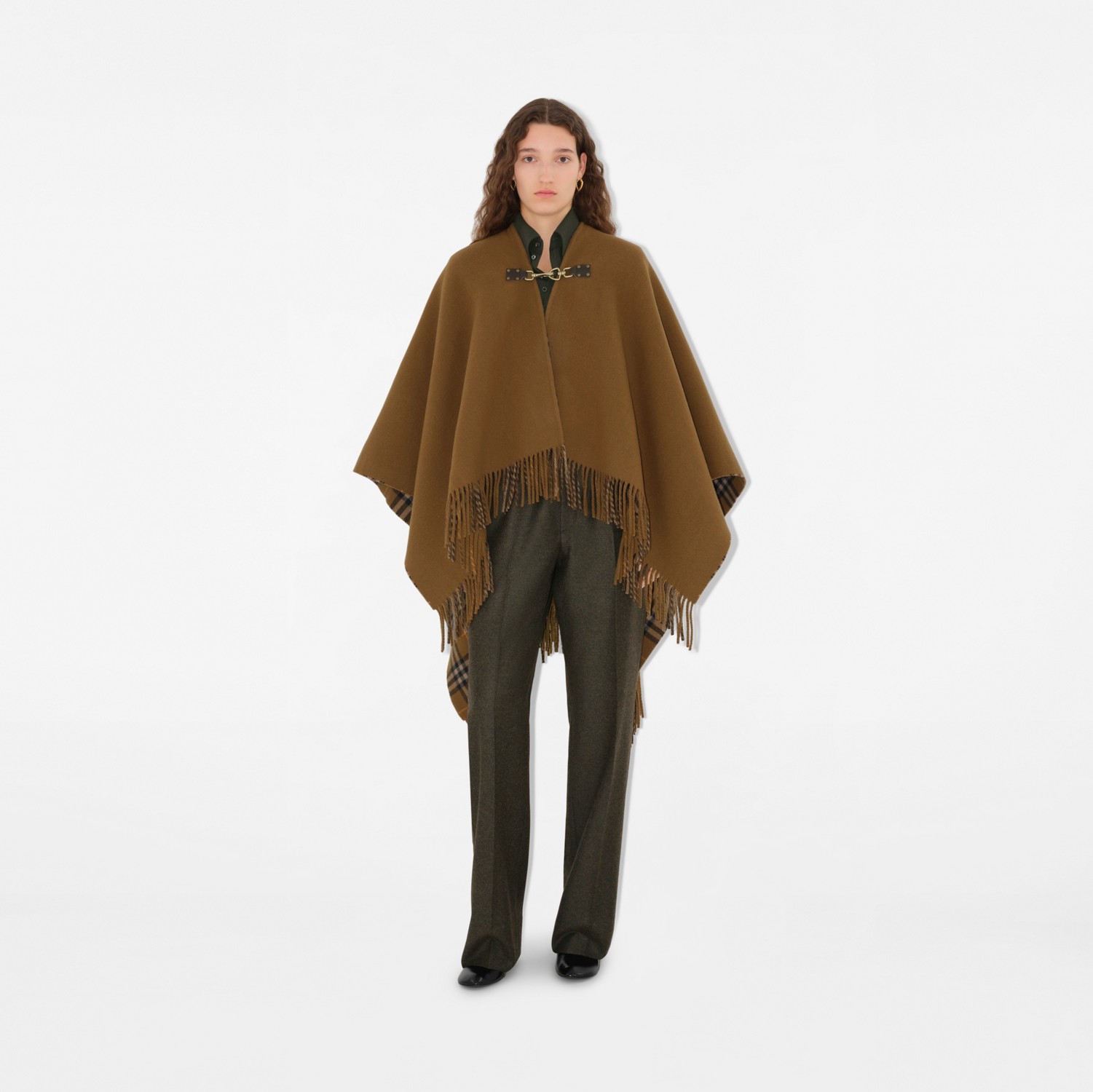 チェック ウールケープ (シュルー) | Burberry®公式サイト チェック ウールケープ (シュルー) | Burberry®公式サイト