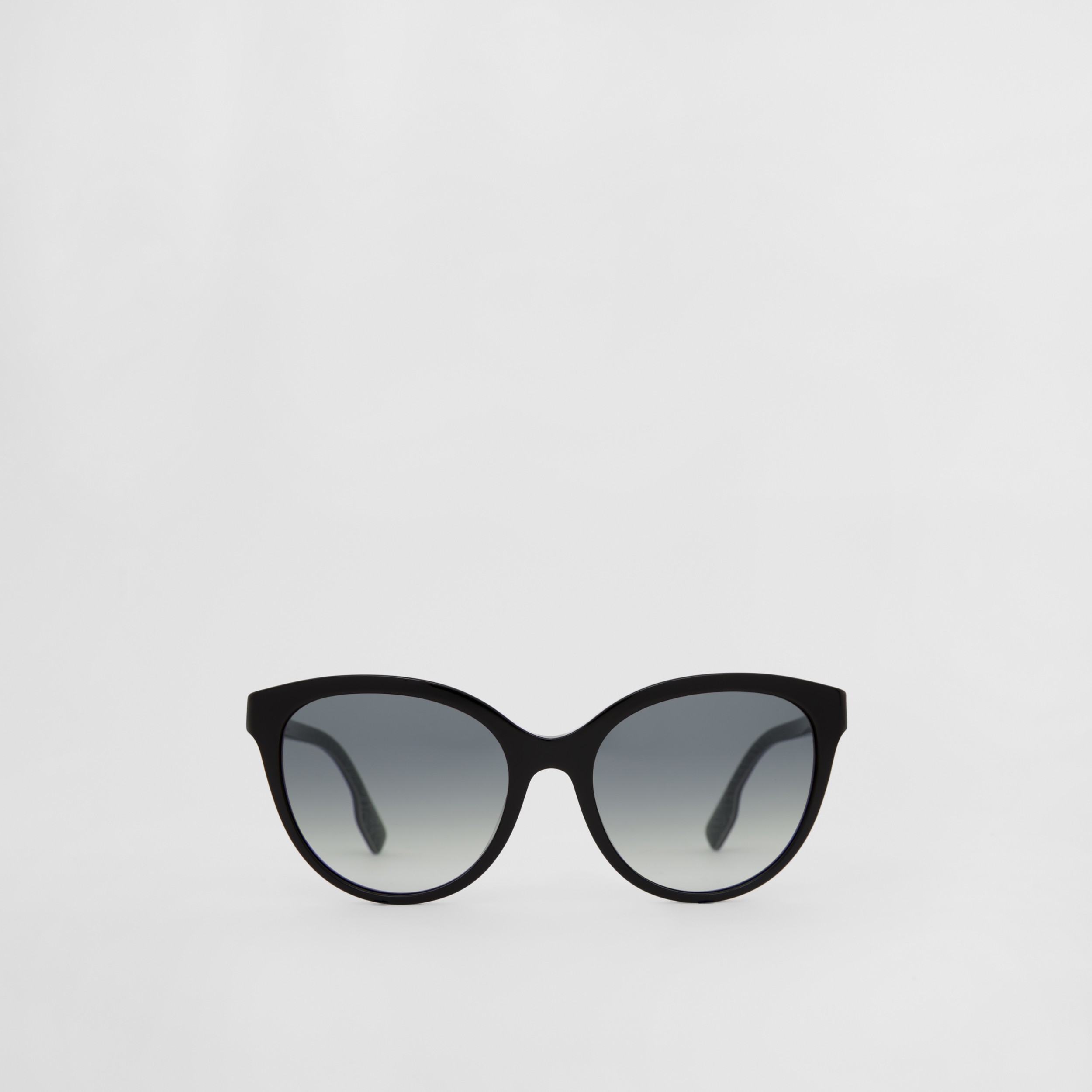 Monogram Motif Cat-eye Frame Sunglasses in Black - Women | Burberry®  Official