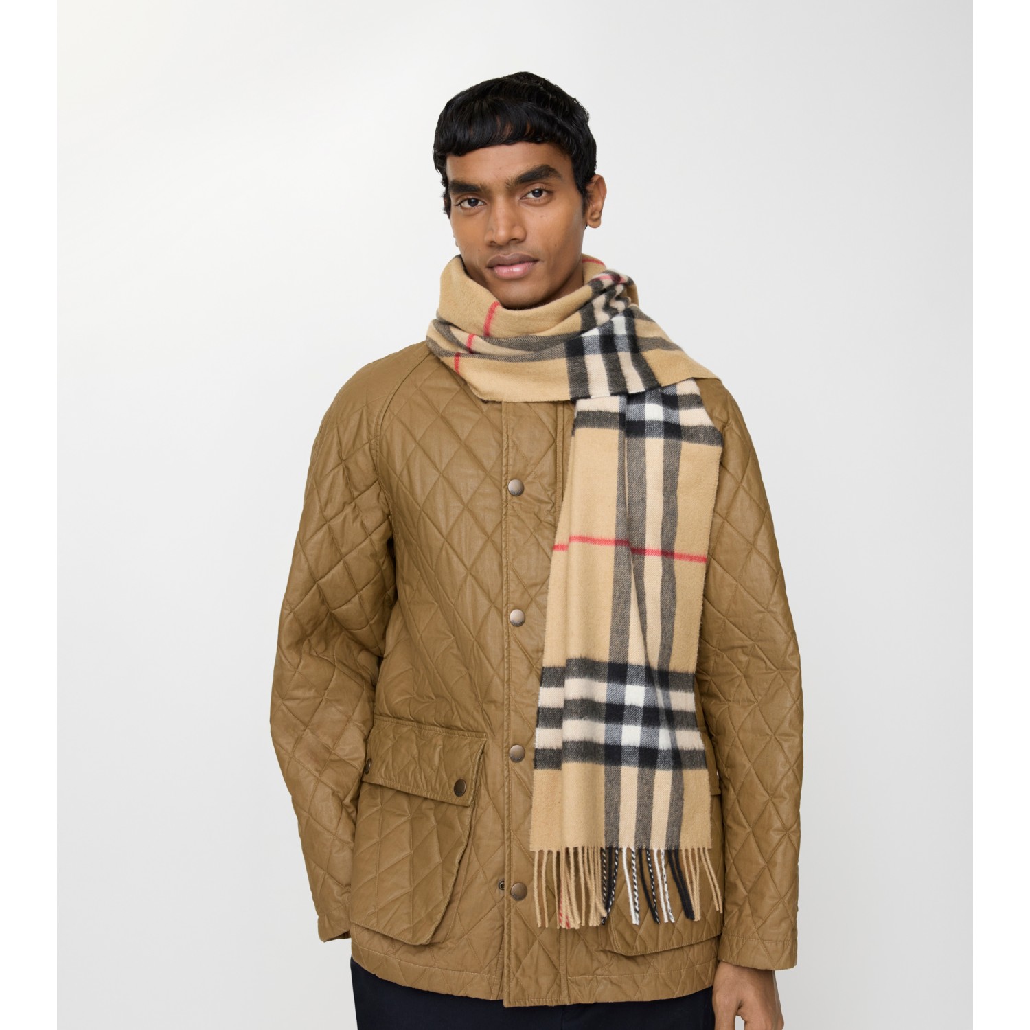 Check Cashmere Scarf - thumbnail 5