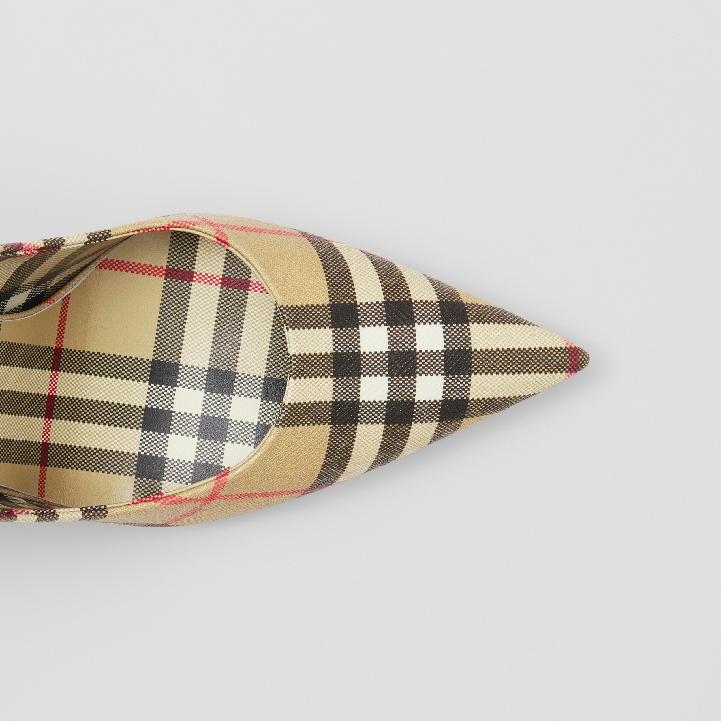 Vintage Check Point-toe Pumps in Archive Beige - Women | Burberry® Official - 2