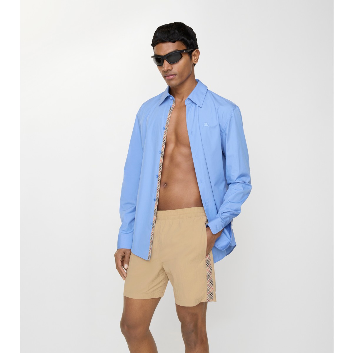  Check Trim Swim Shorts