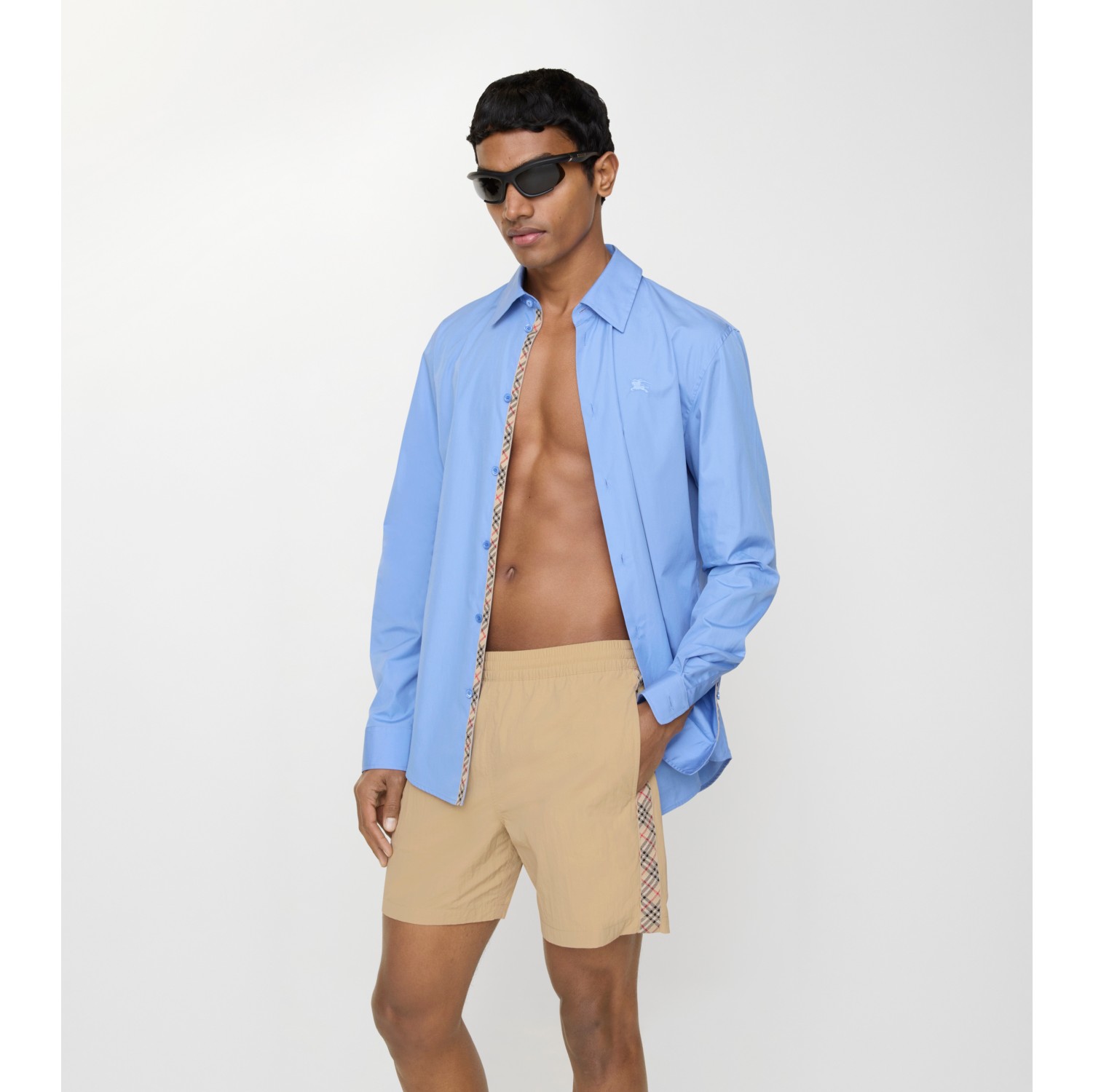Check Trim Swim Shorts