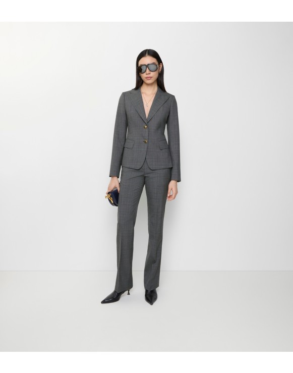 美品✨バーバリーブラックレーベル スーツ ホースロゴ フレアパンツ シルク 光沢 美品✨バーバリーブラックレーベル スーツ ホースロゴ フレアパンツ