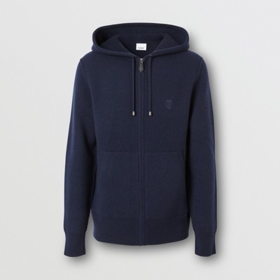 burberry zip front hooded sweatshirt