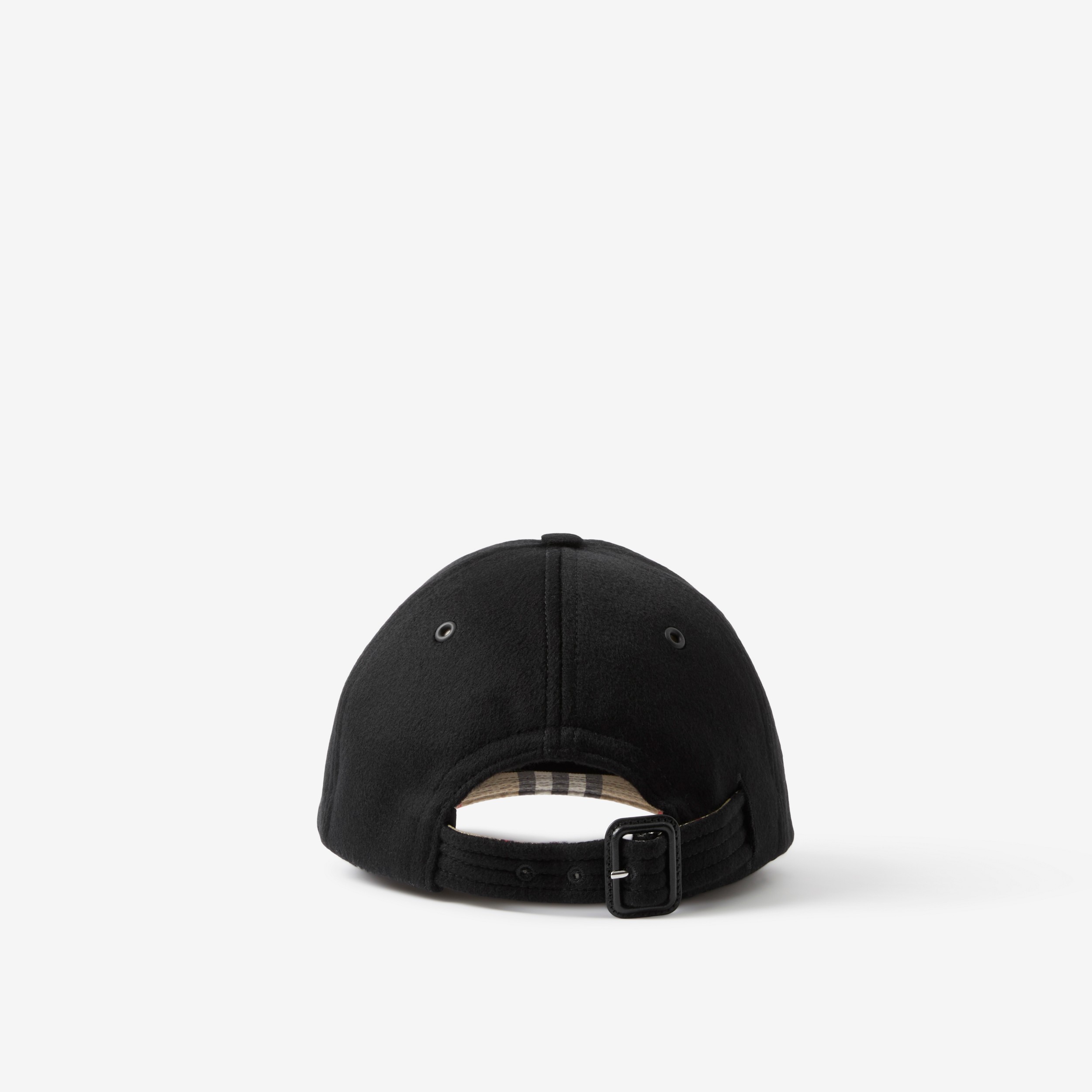 Monogram Motif Cashmere Baseball Cap in Black | Burberry® Official - 3