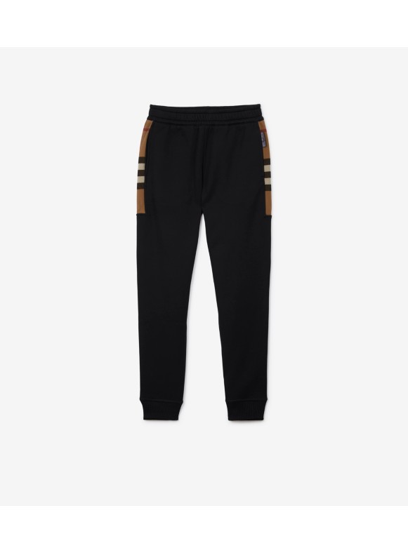 Black 'Charlie' trousers with splits Burberry - Tailored Jogging Pants  Womens - GenesinlifeShops Bermuda