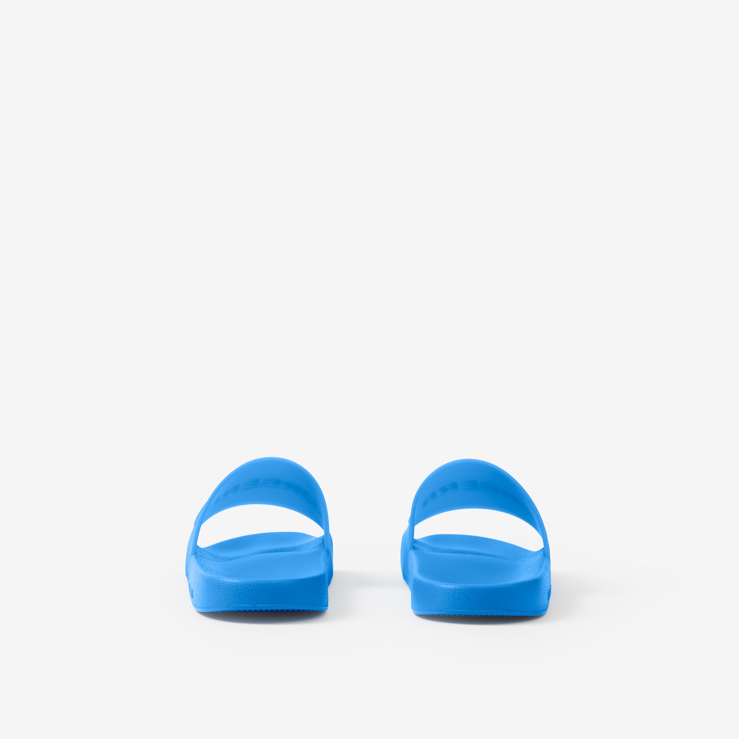Chinelos com detalhe de logotipo (Azul Vívido) - Homens | Burberry® oficial - 3