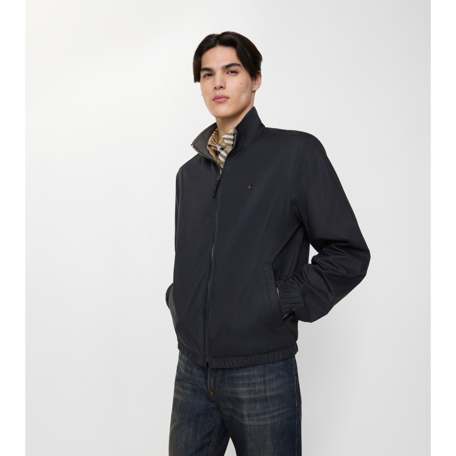 Reversible Cotton Harrington Jacket - thumbnail 2
