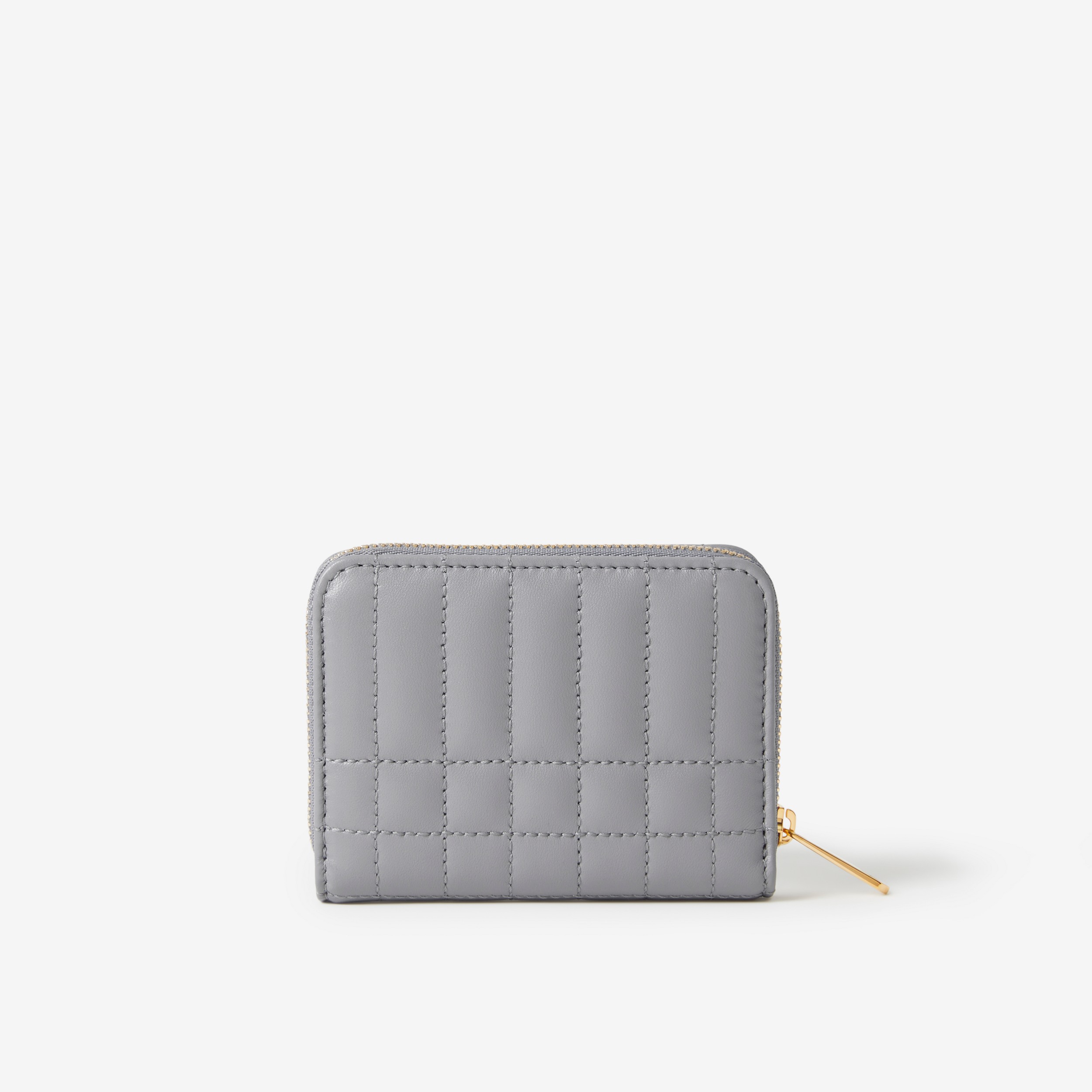 Quilted Leather Lola Zip Wallet in Cloud Grey - Women | Burberry® Official - 3