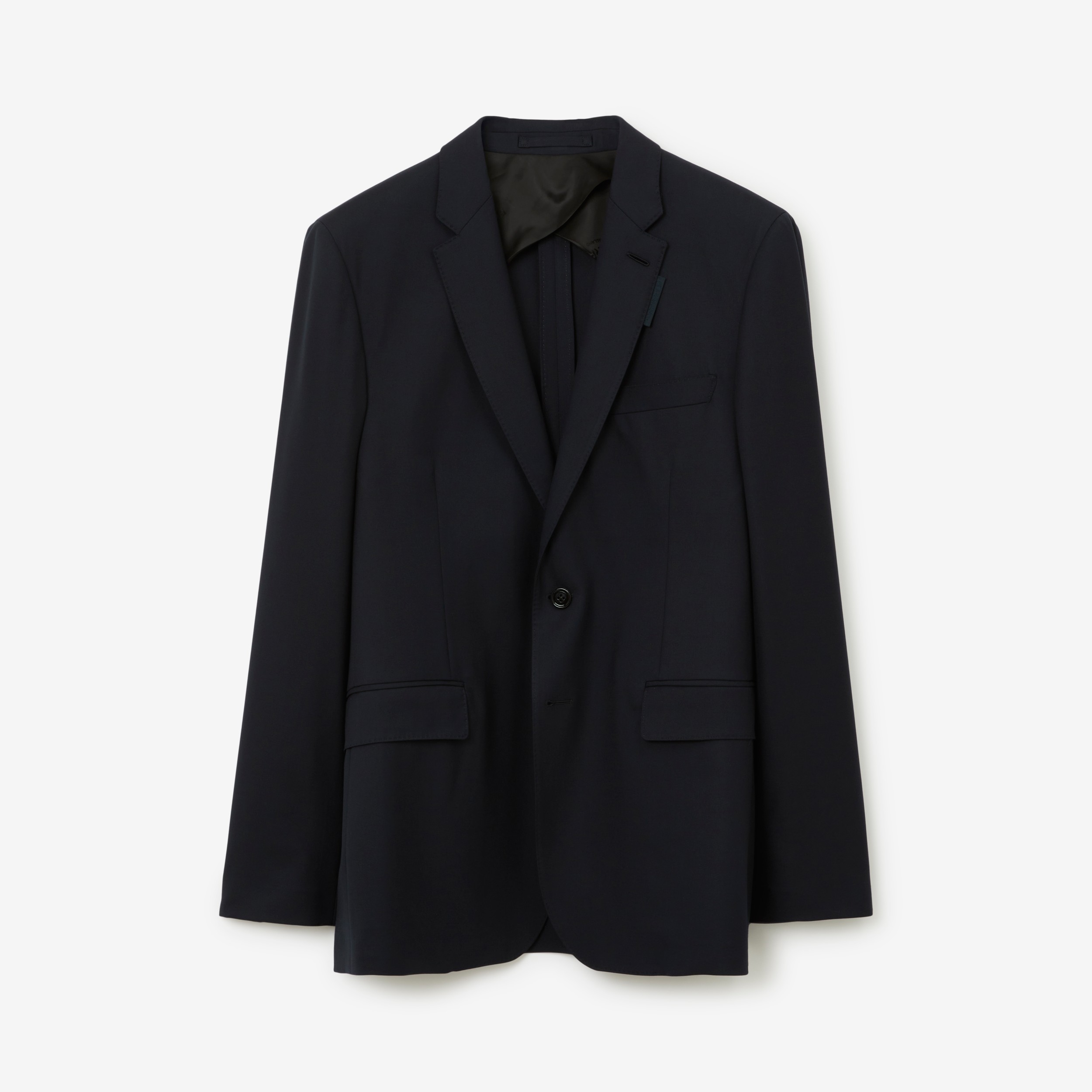 Slim Fit Wool Tailored Jacket in Dark Navy - Men | Burberry® Official