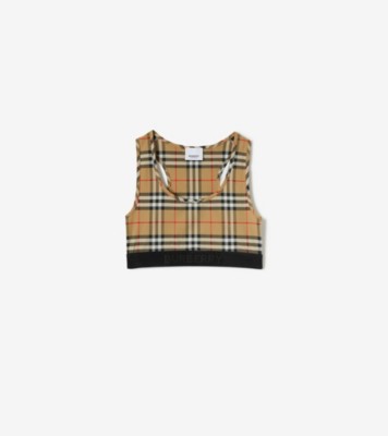BURBERRY バーバリー ノバチェック タンクトップ ベージュ 36 新品】BURBERRY LONDON バーバリー ノバチェック タンクトップ