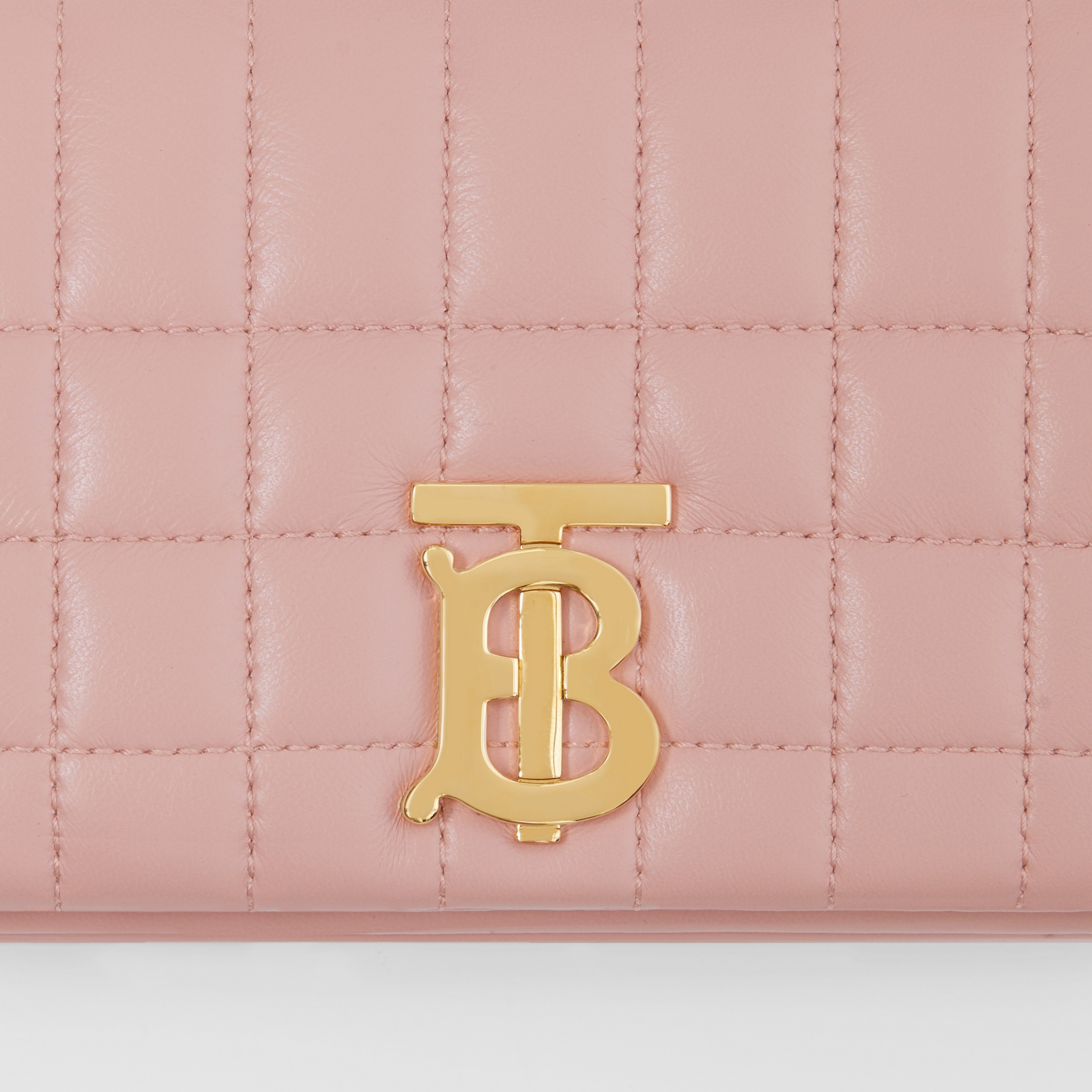 Quilted Leather Mini Lola Bag in Dusky Pink - Women | Burberry® Official - 2