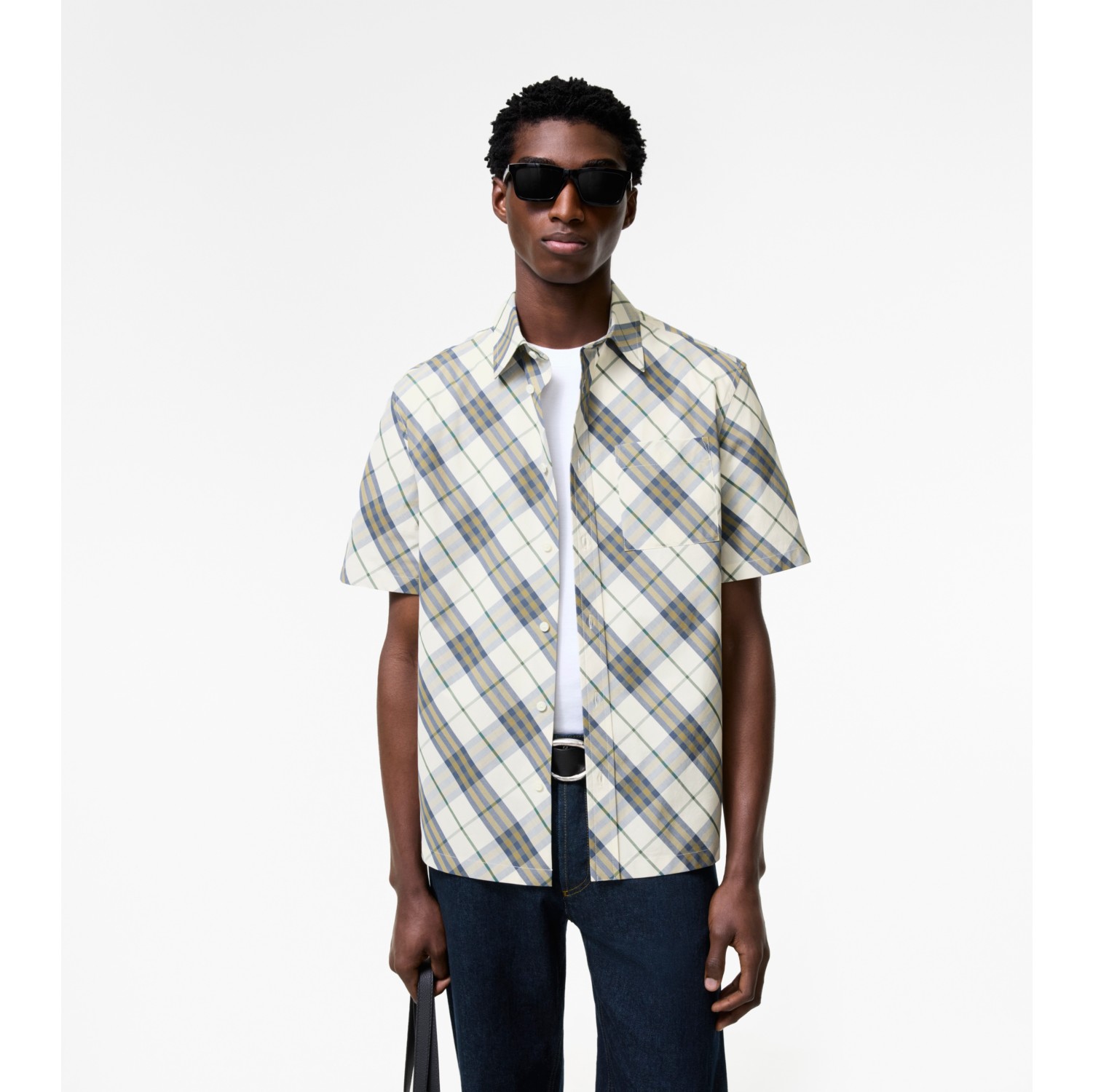 Chemise classique en coton Check