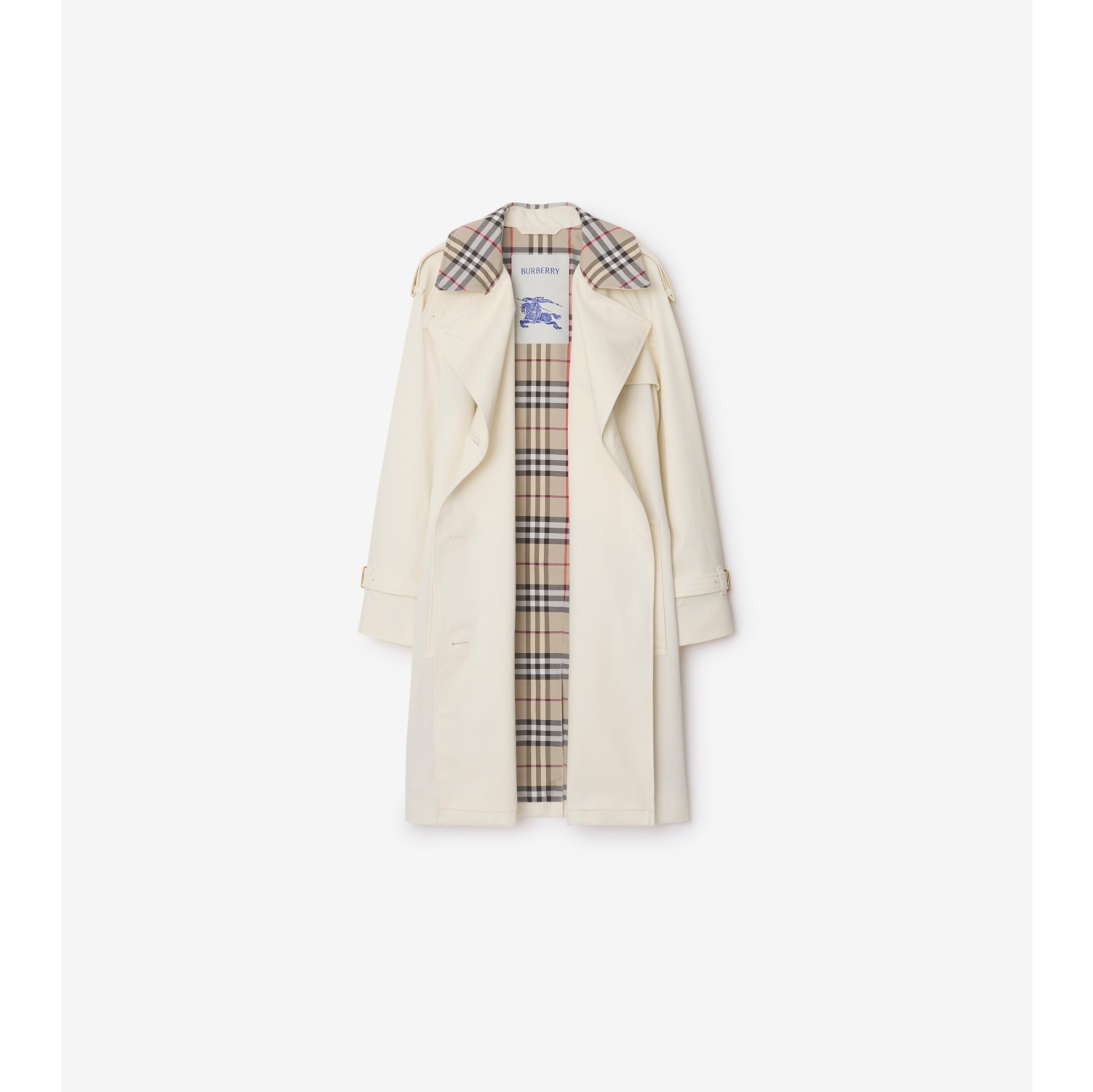 ミッドレングス チェックカラー キャッスルフォード トレンチコート