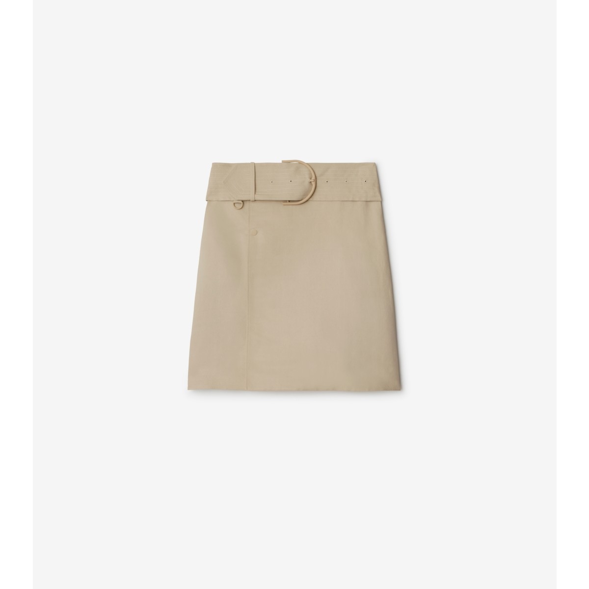 Burberry Paper Fibre And Viscosa Skirt In Oat