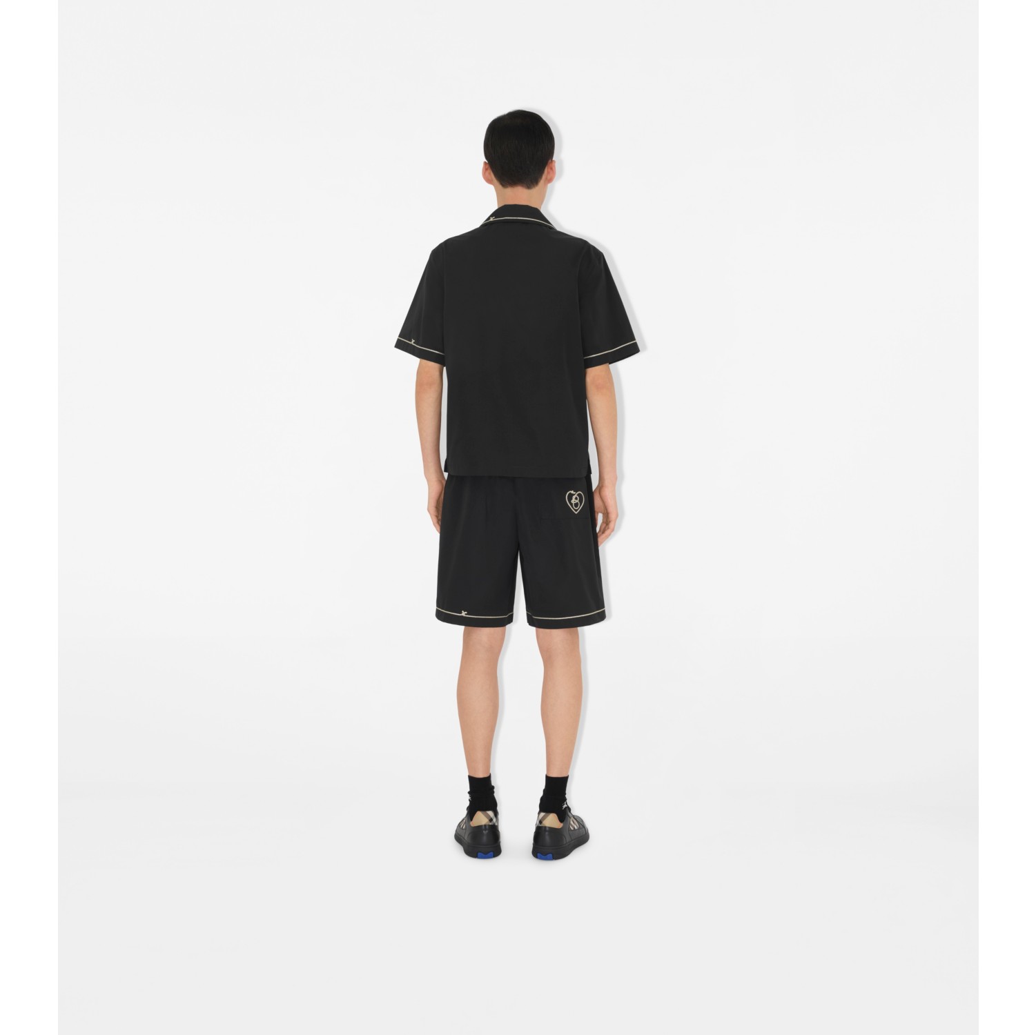 Pantaloncini in popeline di cotone