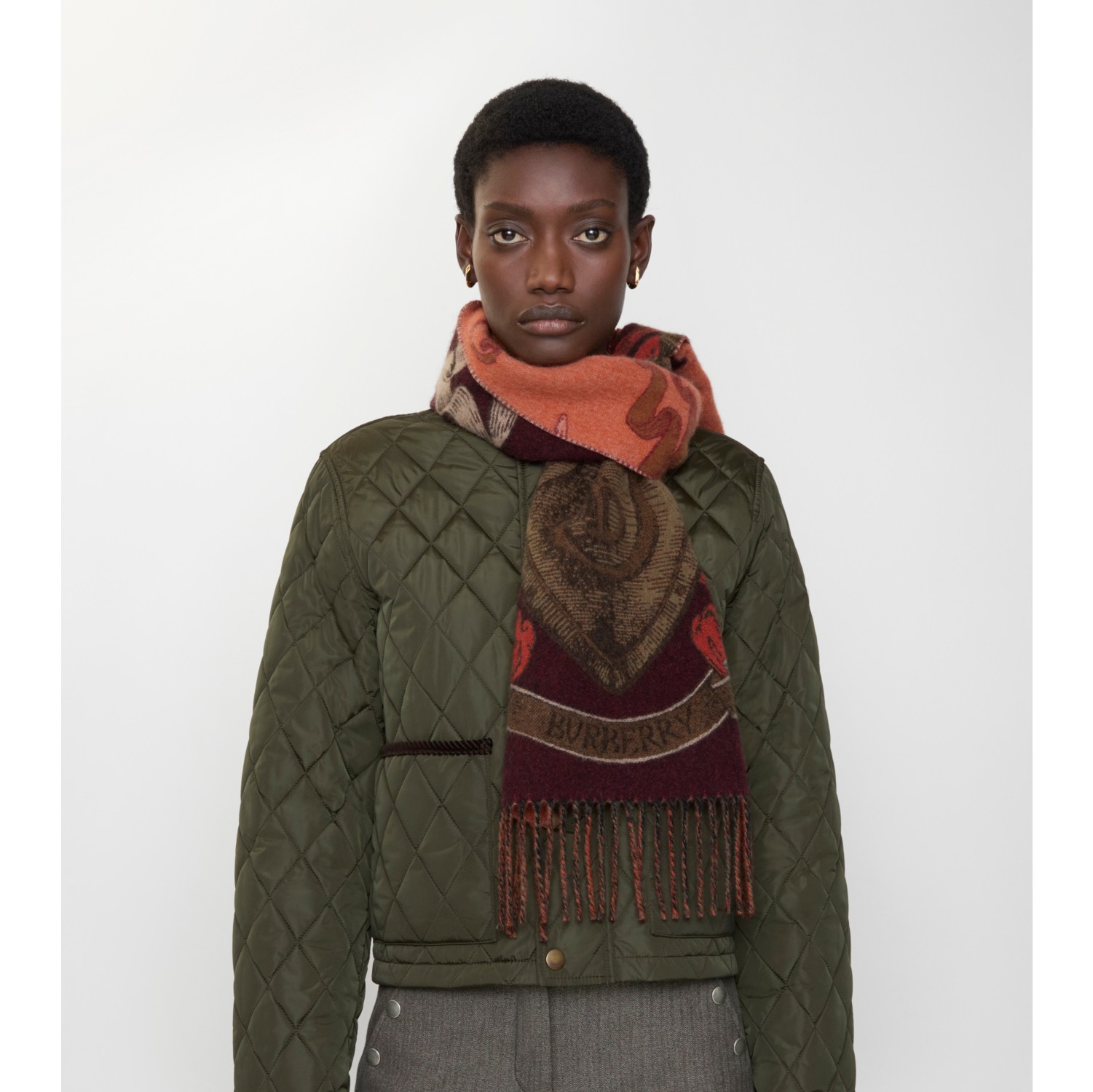 Etched Knight Cashmere Scarf