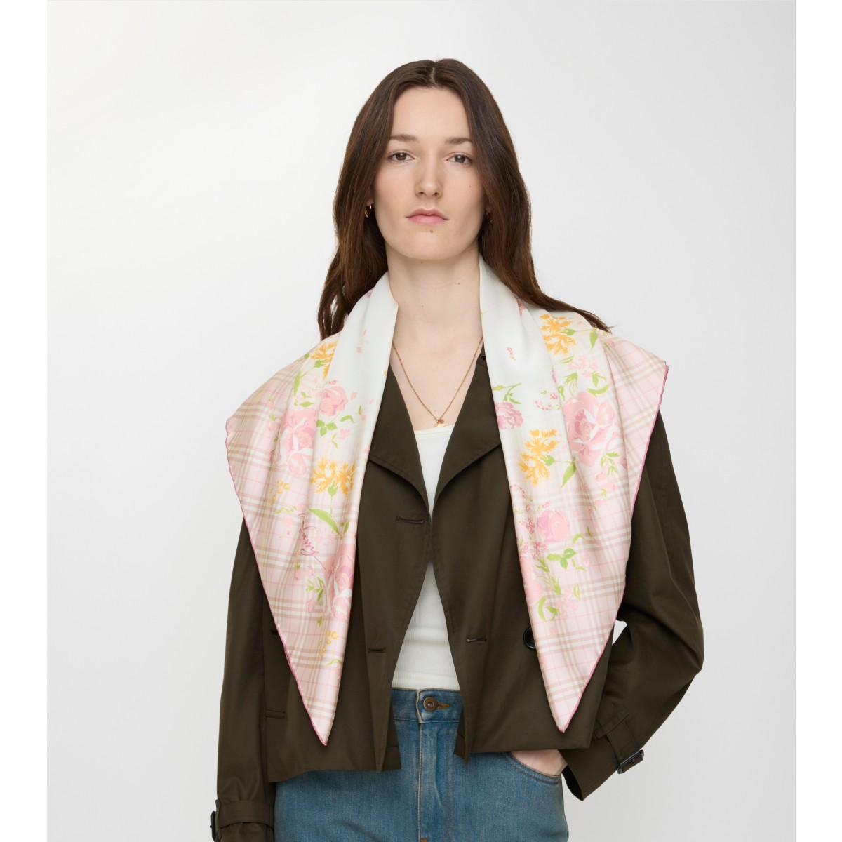  Check Garden Party Scarf