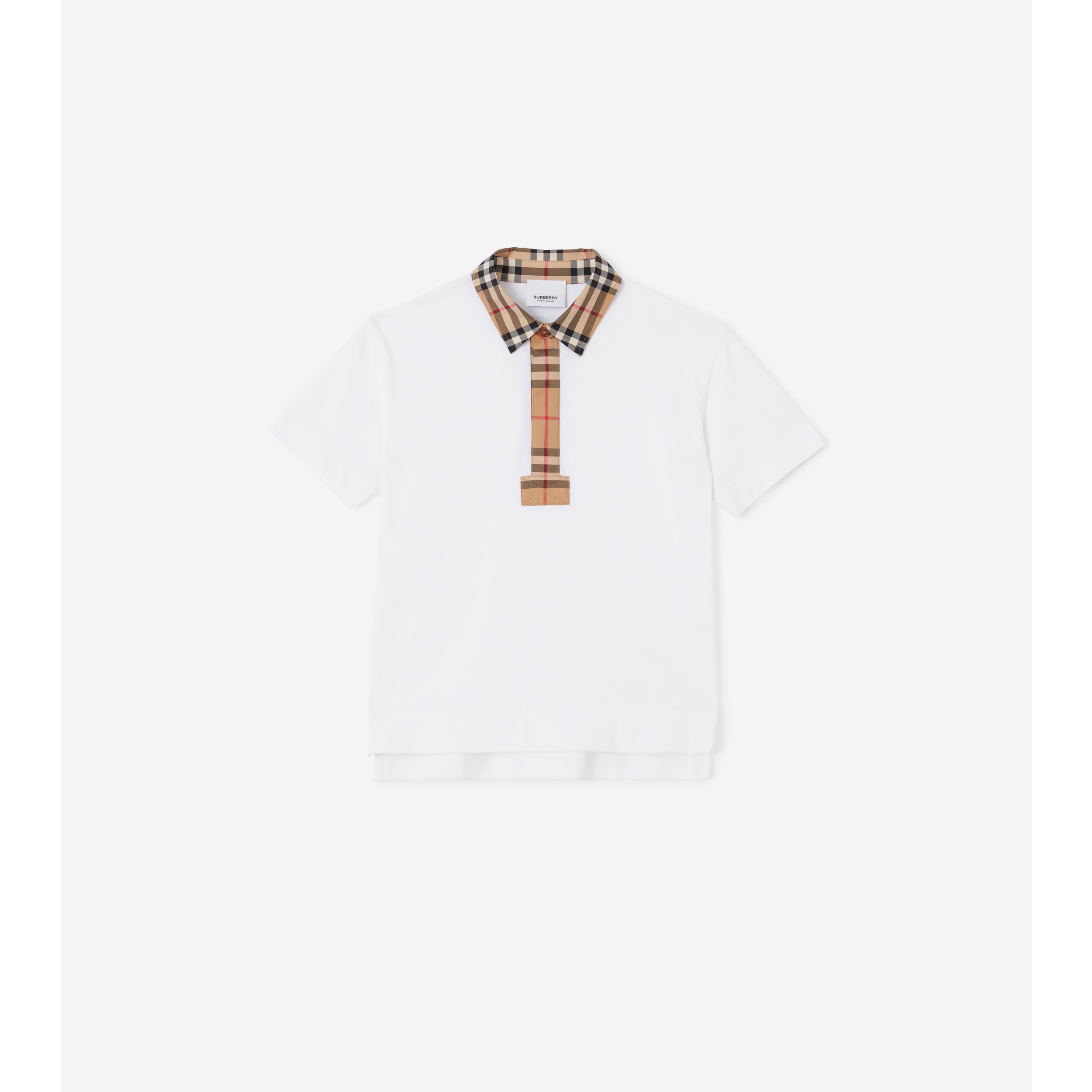 White and gold outlet polo shirt