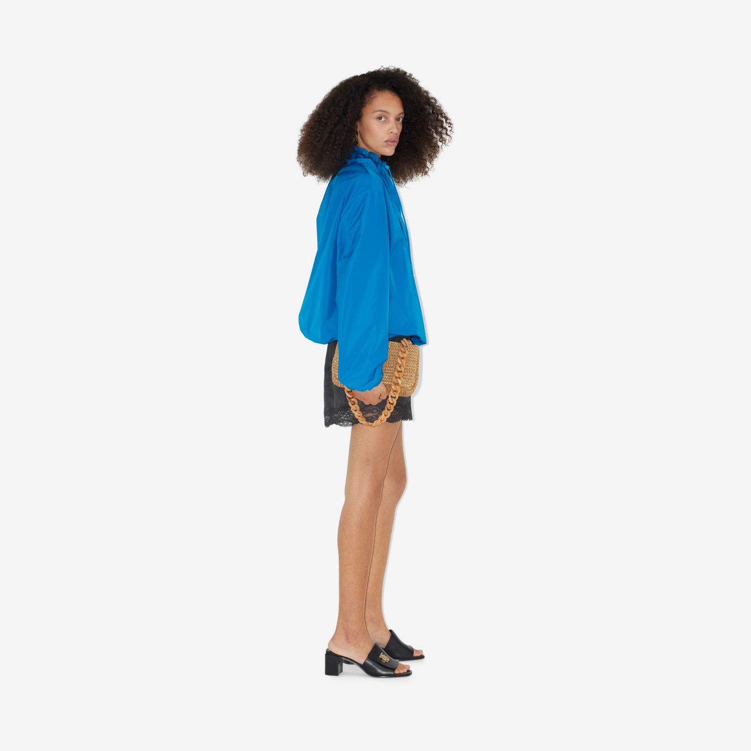 Taffeta Jacket in Vivid Blue - Women | Burberry® Official