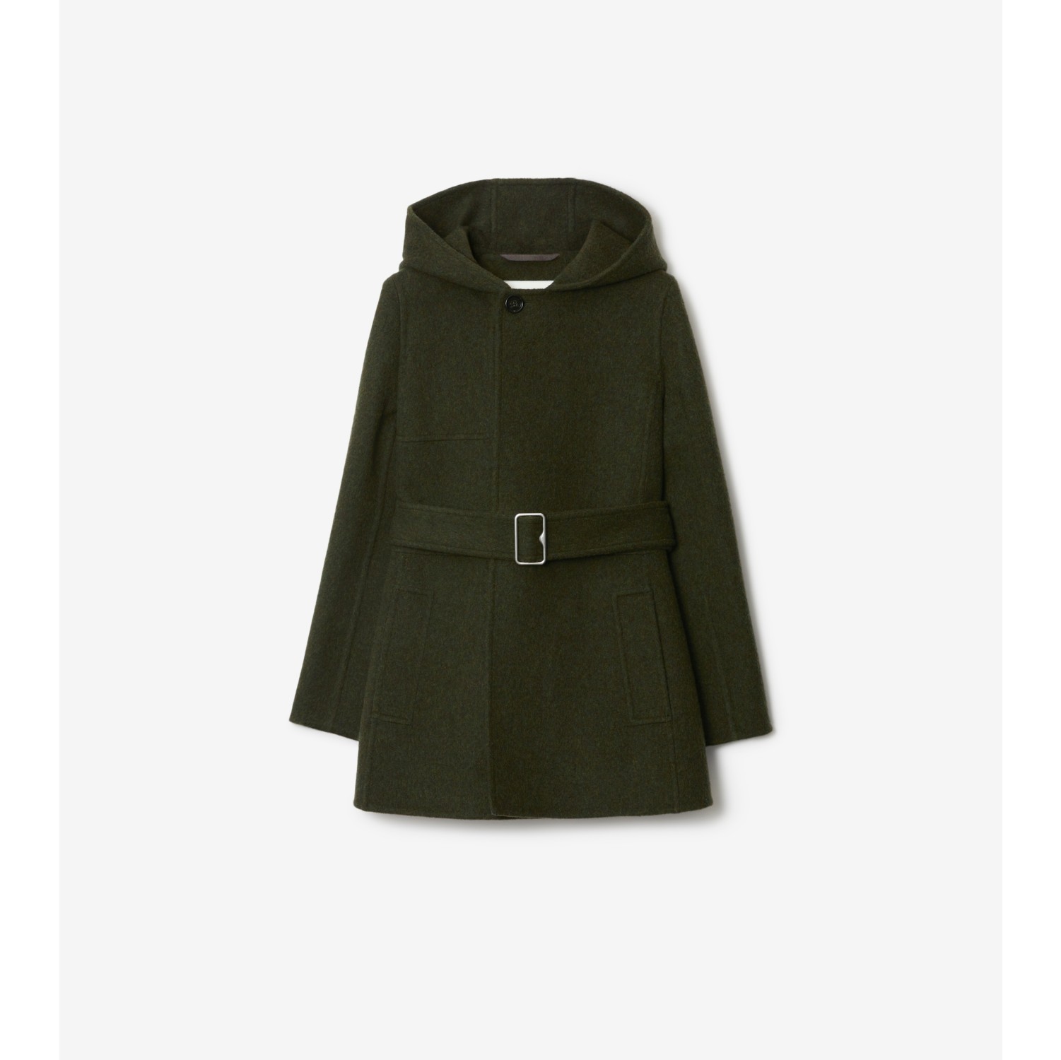 Green wool hot sale womens coat