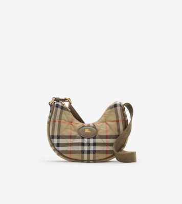 Horseshoe Crossbody Bag​ in Sand beige - Women, Nylon | Burberry