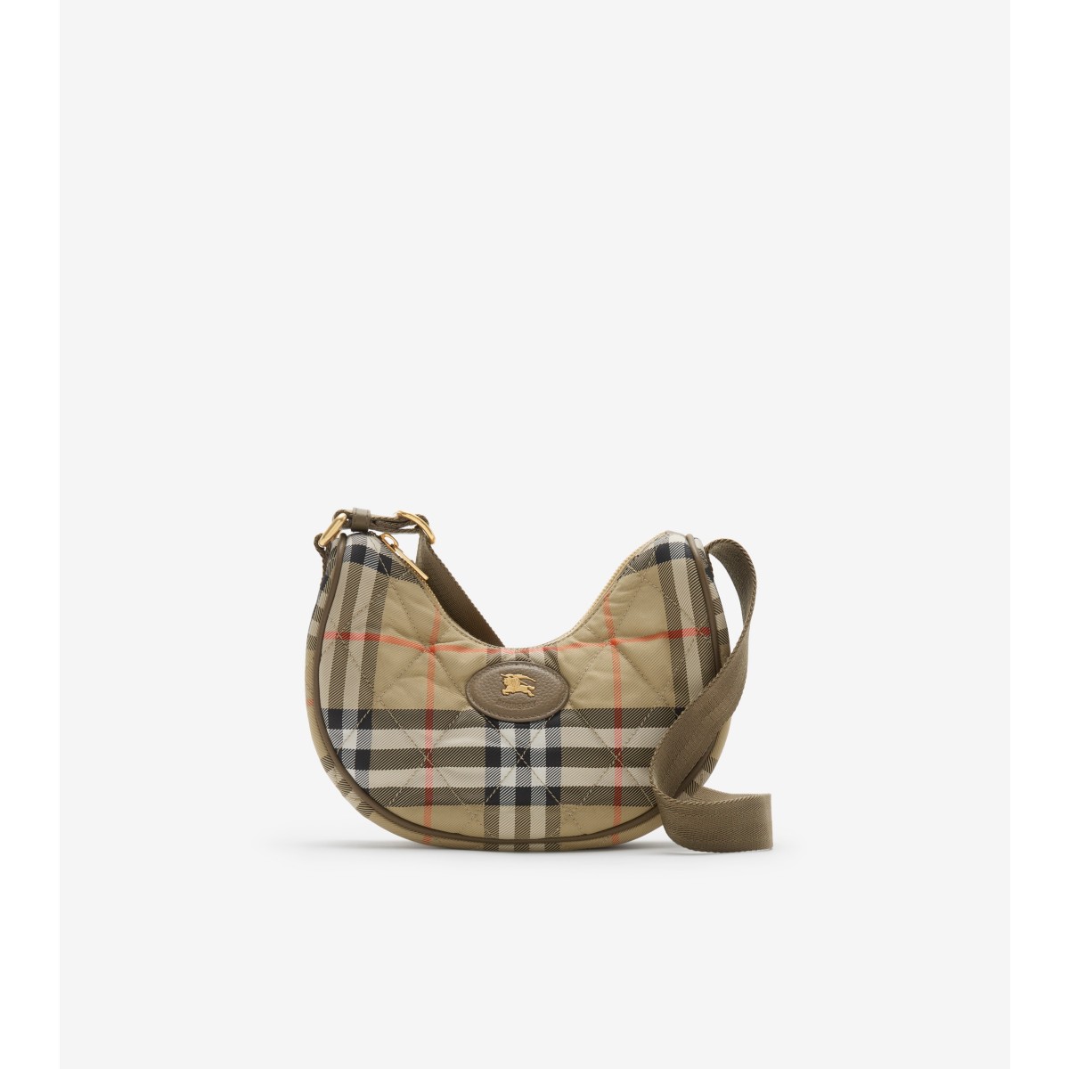  Check Horseshoe Crossbody Bag​