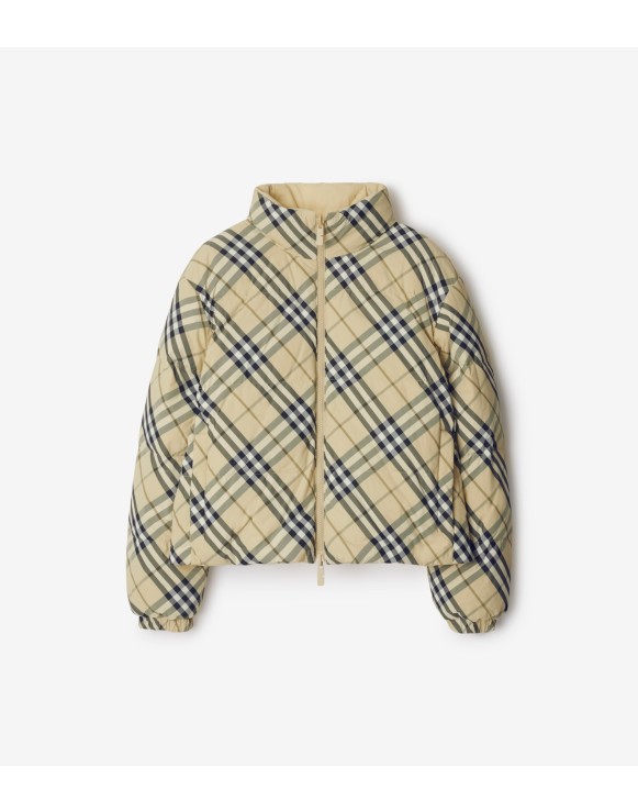 Reversible Check Puffer Jacket