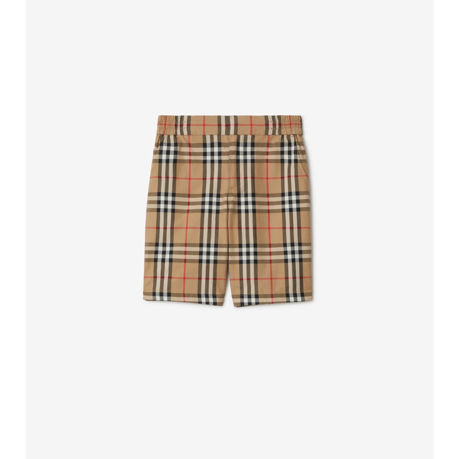 Check Cotton Shorts in Archive beige | Burberry® Official