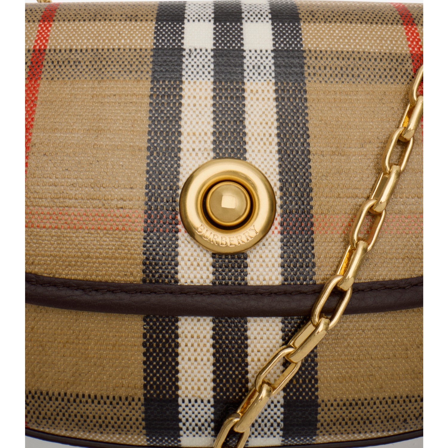 Mini Highlands Chain Crossbody Bag in Sand beige - Women, Cotton