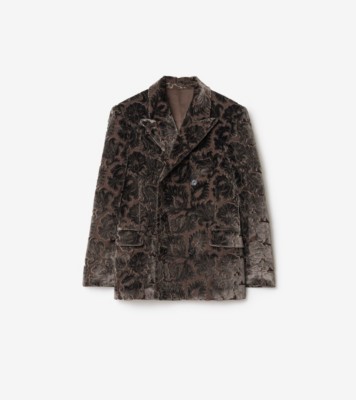 ヴァイン ベルベット テーラードジャケット (ベアブラウン) - メンズ