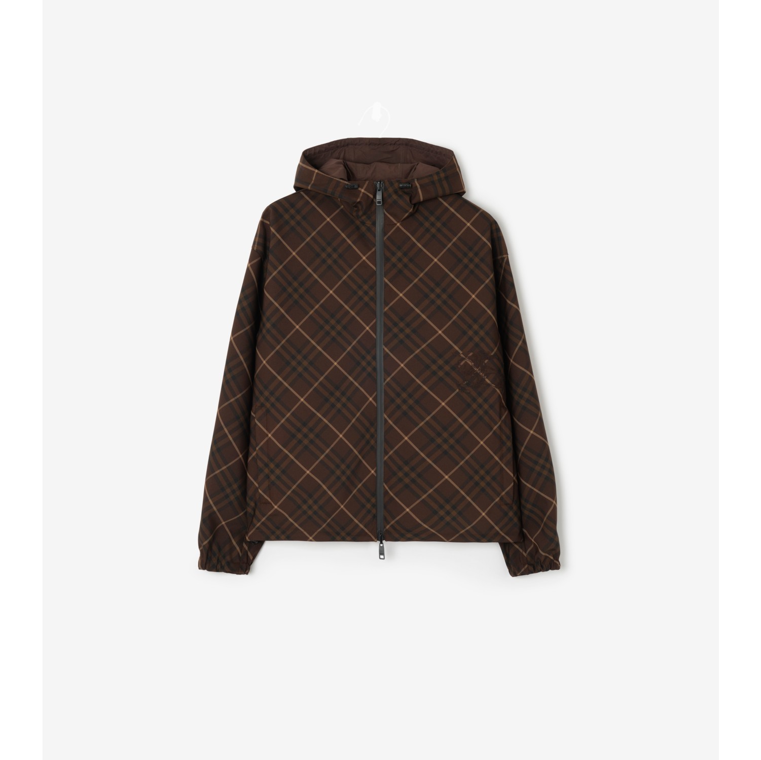 Reversible Check Hooded Jacket
