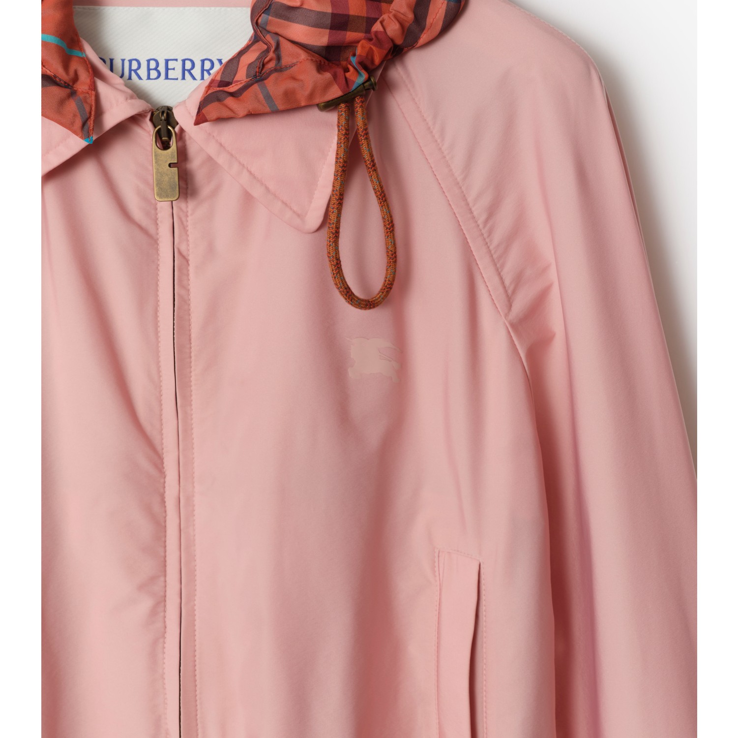 Cropped Newcott Hooded Jacket in Begonia pink - Women | Burberry® Official