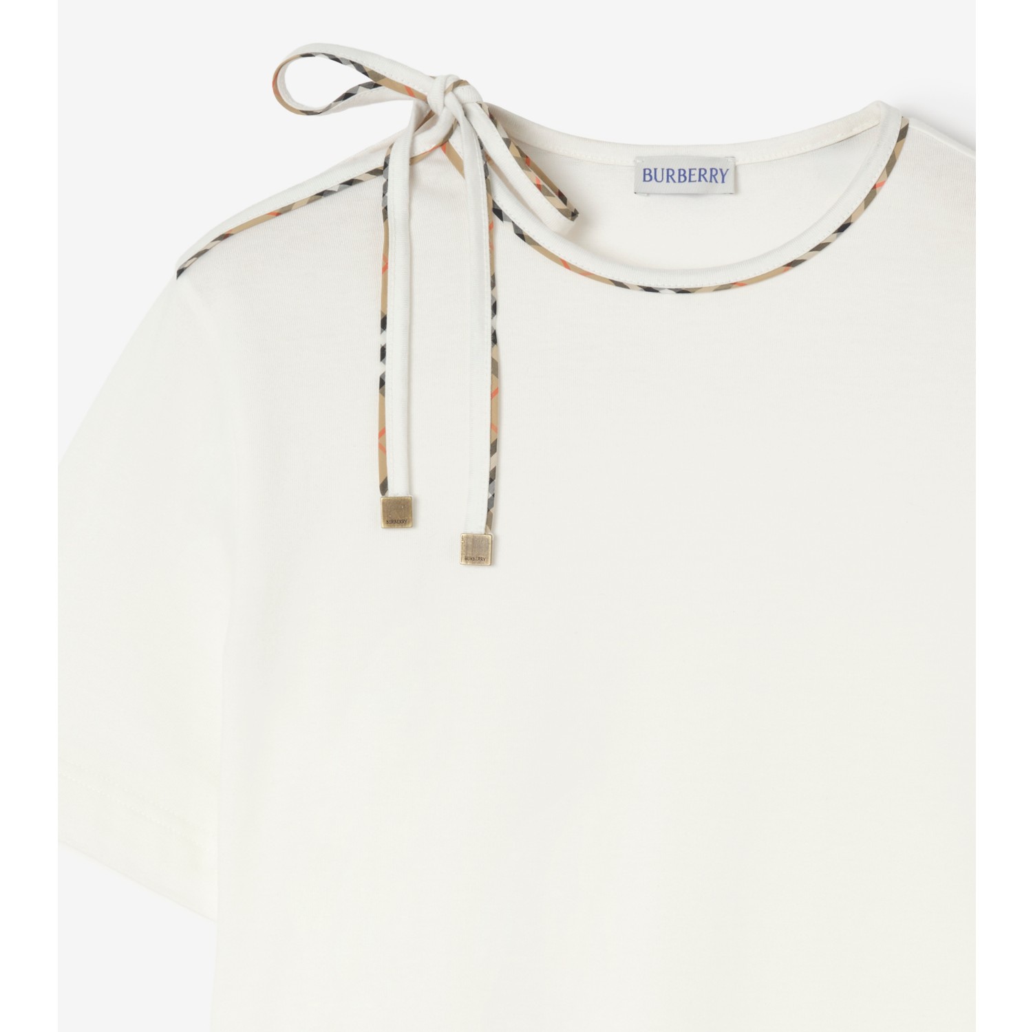 Tie-sleeve Cotton T-shirt