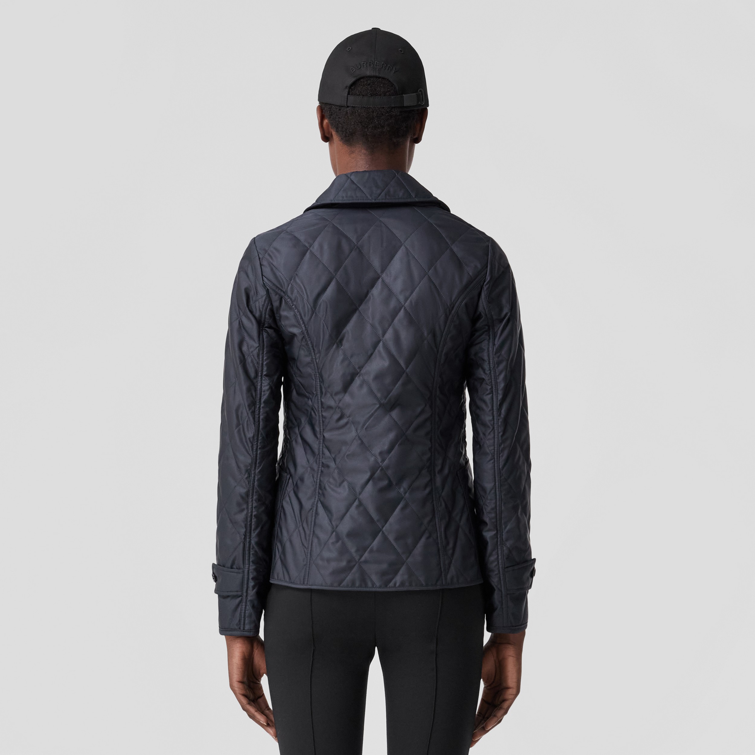 Diamond Quilted Thermoregulated Jacket in Midnight - Women | Burberry® Official - 2