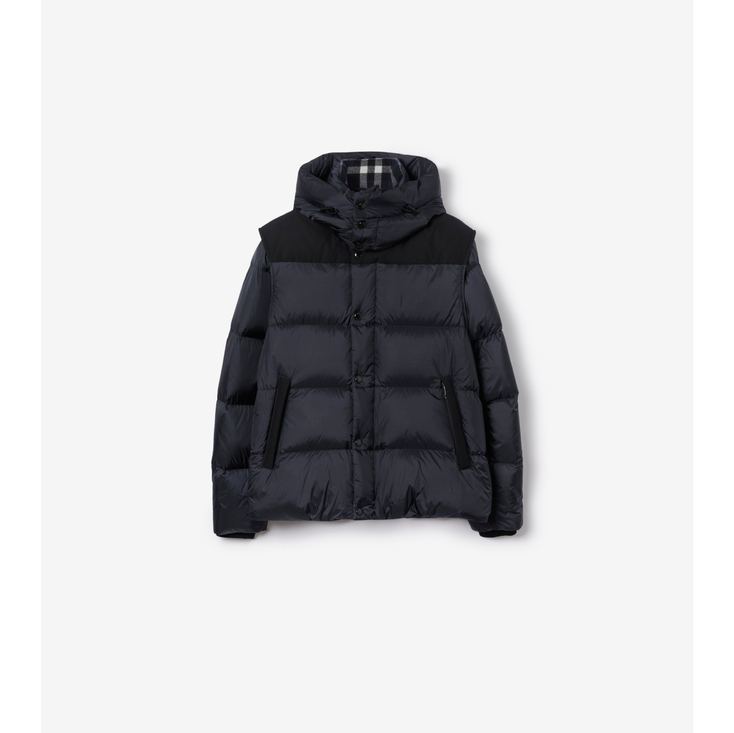 Detachable Sleeve Nylon Puffer Jacket