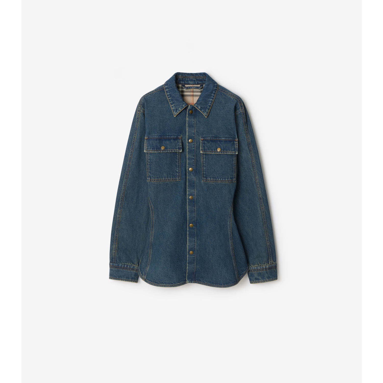 Fit-and-flare Denim Shirt