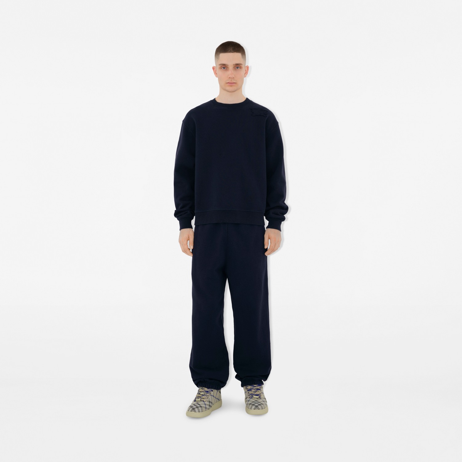 Cotton Sweatshirt in Navy - Men | Burberry® Official Cotton Sweatshirt in Navy - Men | Burberry® Official