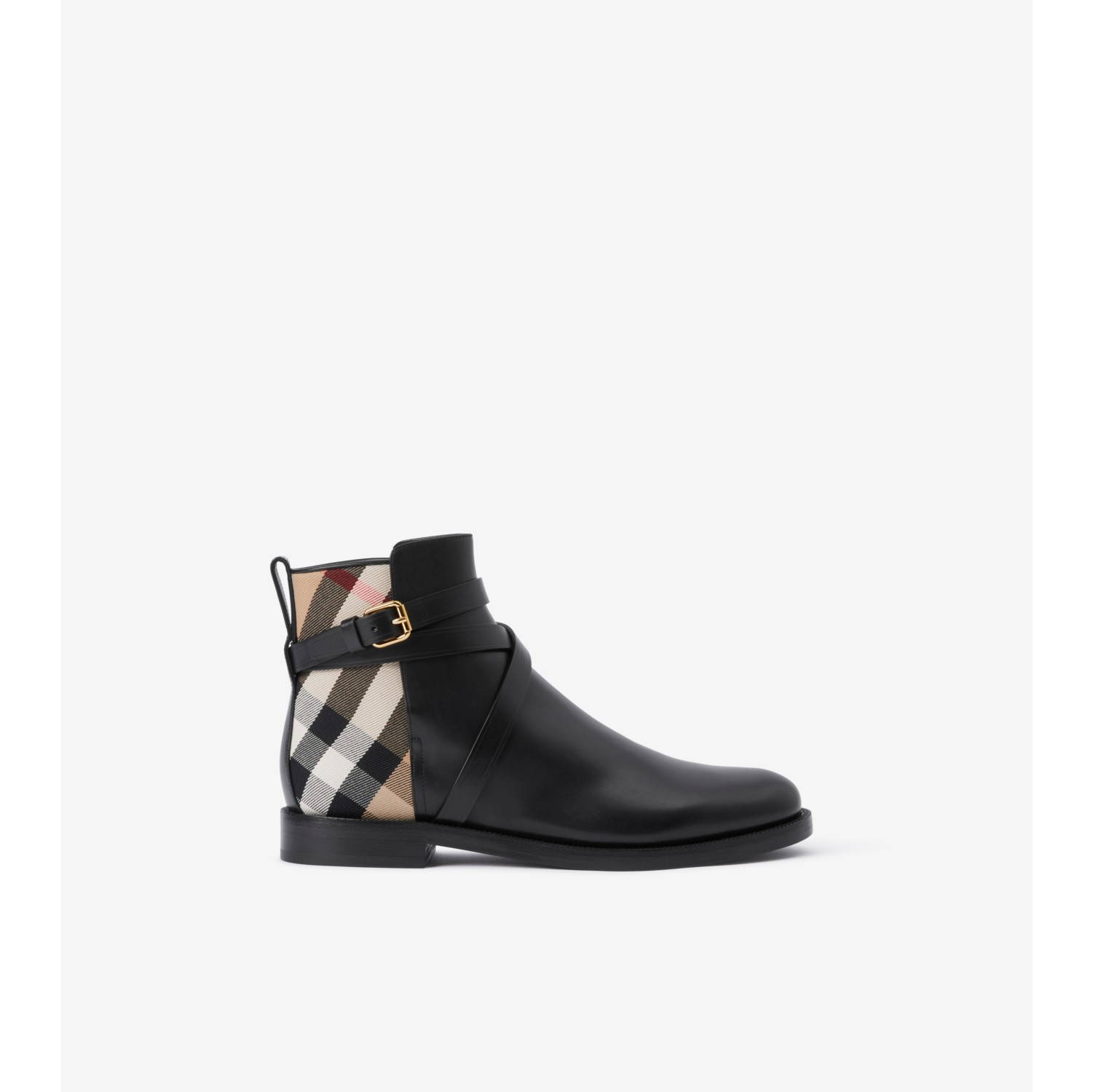 Bottines en cuir House Check